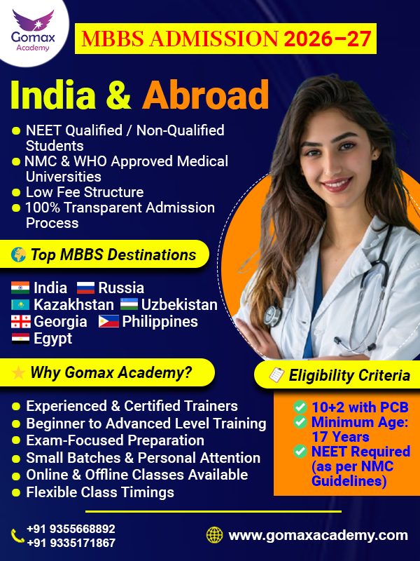 MBBS Abroad with Gomax Academy